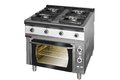 Plynový sporák s elektrickou horkovzdušnou troubou Kromet 900.KG-4PE/1T