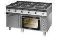 Plynový sporák s horkovzdušnou troubou Kromet 900.KG-6/PE-1T/SD