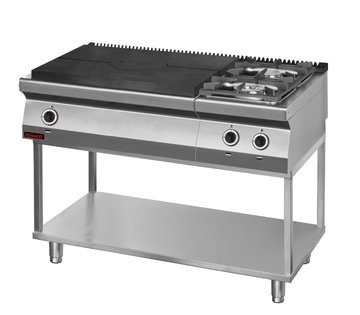 Plynové tálové vařidlo Kromet 700.KG-2/I-800.T s otevřenou podestavbou