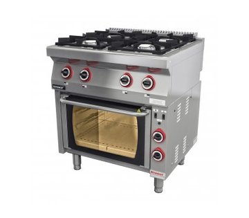Plynový sporák s elektrickou troubou Kromet 700.KG-4/PE1