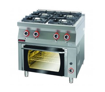 Plynový sporák s plynovou troubou Kromet 700.KG-4/PG-1