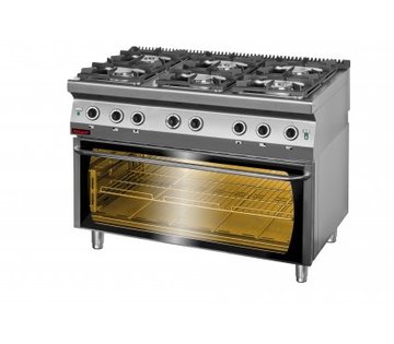 Plynový sporák s elektrickou troubou Kromet 700.KG-6/PE-3