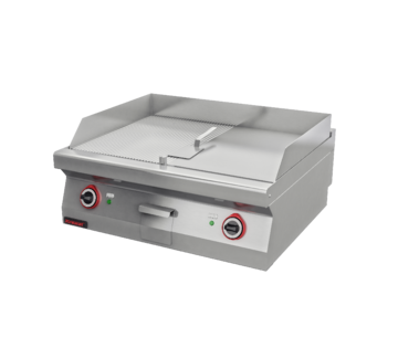 Elektrická grilovací plotna bez podestavby hladká/rýhovaná Kromet 700.PBE-800GR