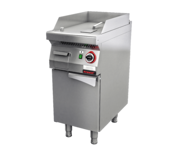 Plynová grilovací deska hladká s uzavřenou podestavbou a dvířky Kromet 700.PBG-400G