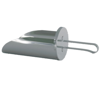 Lopatka nerezová na mouku 100 mm