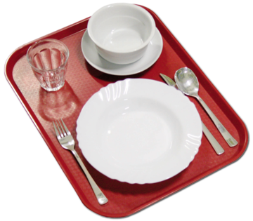 Podnos jídelní - červený