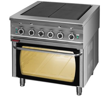 Elektrický sporák s elektrickou troubou Kromet 000.KEZ-4u/PE-2