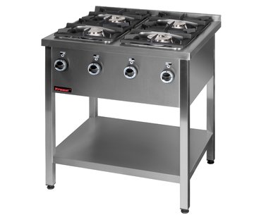 Plynové vařidlo s policí Kromet 000.KG-4M