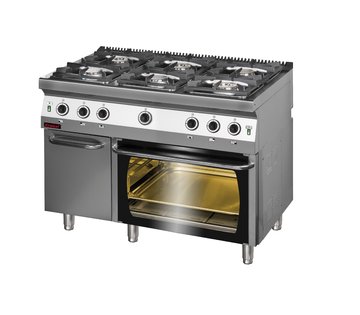 Plynový sporák s plynovou troubou Kromet 700.KG-6/PG-2 SD