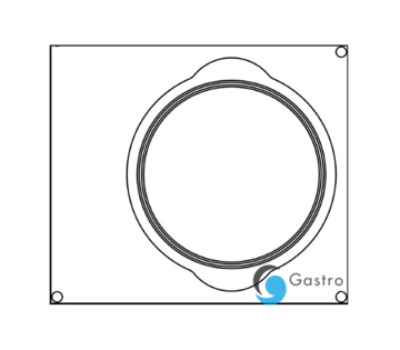 Matrice (rámek) do svářečky PRIMAX - okrouhlá nádoba 165 mm - 227x178mm 