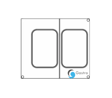 Matrice (rámek) do svářečky PRIMAX dvě nádoby hranaté 178x113mm