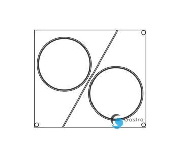 Matrice (rámek) do svářečky PRIMAX - dvě kruhové nádoby pr. 115 mm 