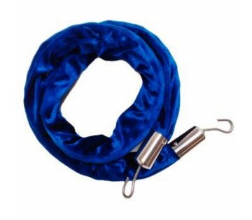 Sametová šňůra - modrá dl.150 cm