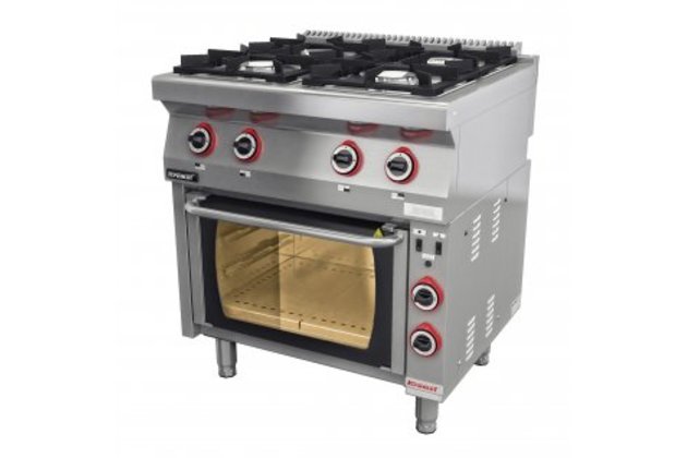 Plynový sporák s elektrickou troubou Kromet 700.KG-4/PE1.T
