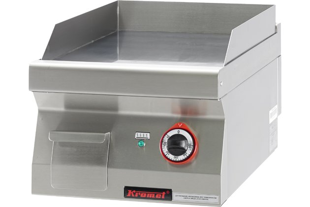 Elektrická grilovací plotna hladká bez podestavby Kromet 700.PBE-400G