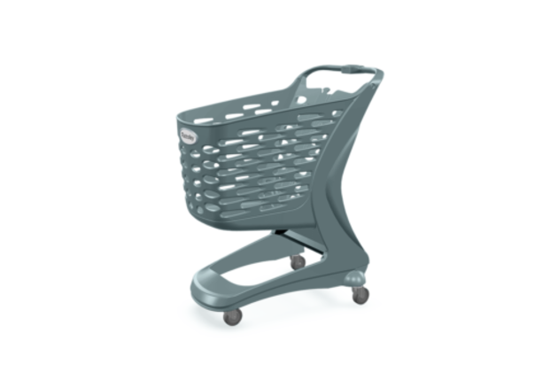 Plastový nákupní vozík 80L 