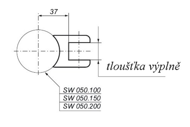 SPOJOVNÍK FRÉZOVANÝ  SW 050.009 
