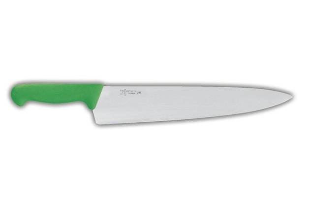 Nůž krájecí, zubaté ostří 31 cm - zelený