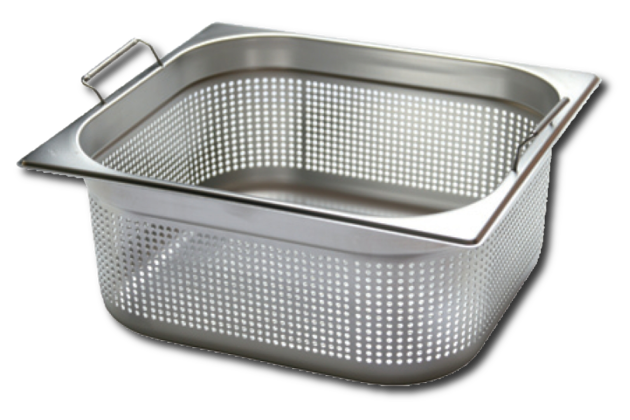 Gastronádoba děrovaná z úchyty GN 1/2 150