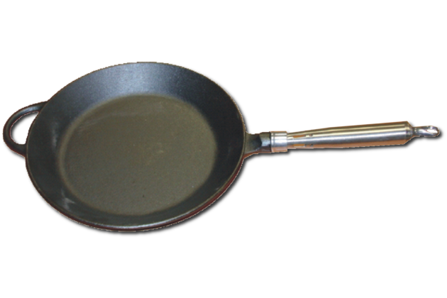 Pánev na steaky - litinová (průměr 28cm)