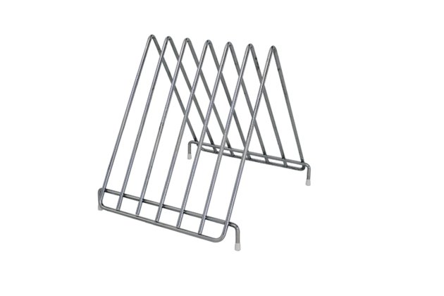 Nerezový stojan na desky