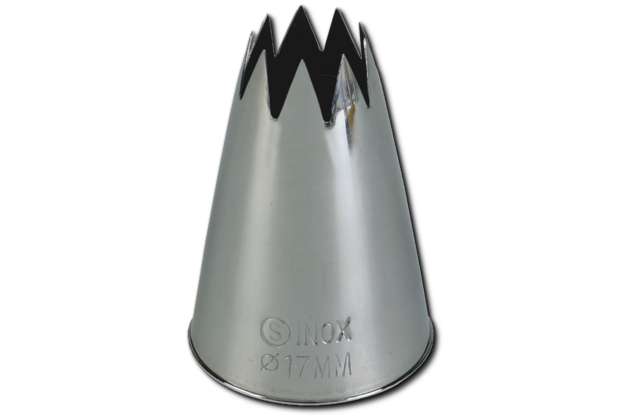 Koncovka nerezová lisovaná - hvězda Ø 3 mm