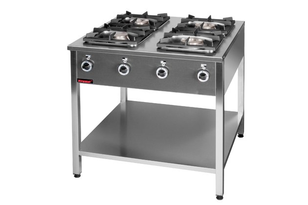 Plynové vařidlo s policí Kromet 000.KG-4.L