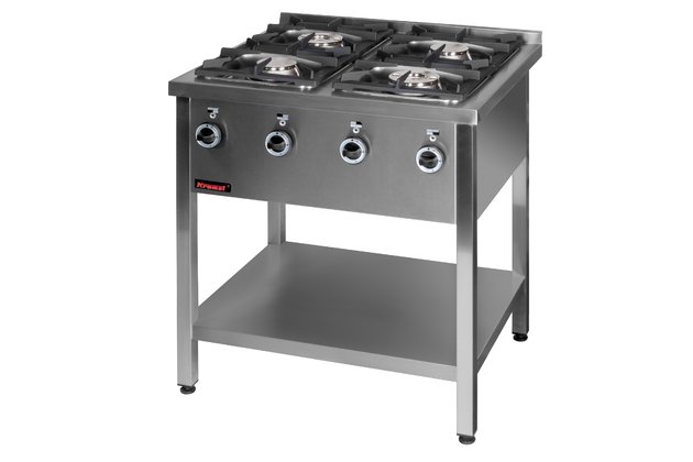 Plynové vařidlo s policí Kromet 000.KG-4M