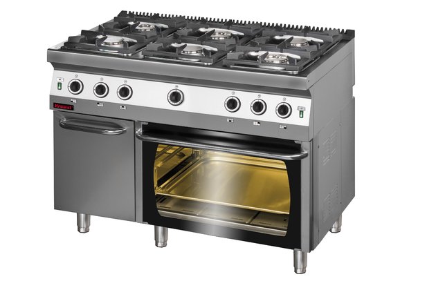 Plynový sporák s plynovou troubou Kromet 700.KG-6/PG-2 SD