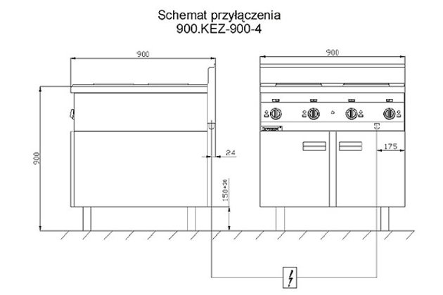4 plotny s el. troubou linie 900.KEZ-900-42