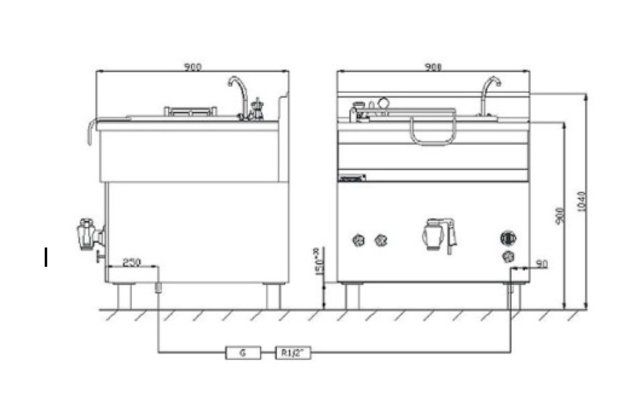 Plyn. kotel linie 900.BGK-150.12