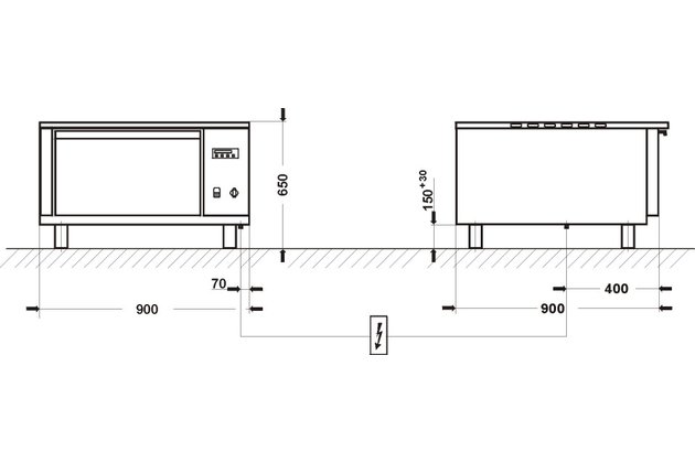 el. horkovzdušná trouba samostatná 000.PE-900-1/T2