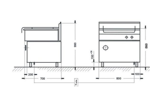 el. smažící pánev linie 700.PE-032