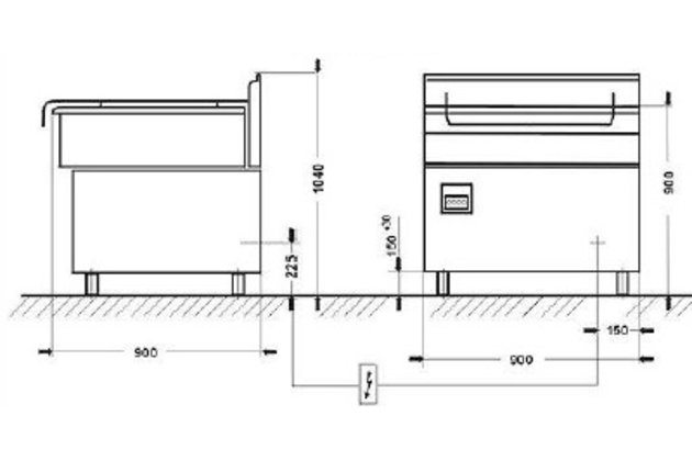el. smažící pánev linie 900.PE-05E2