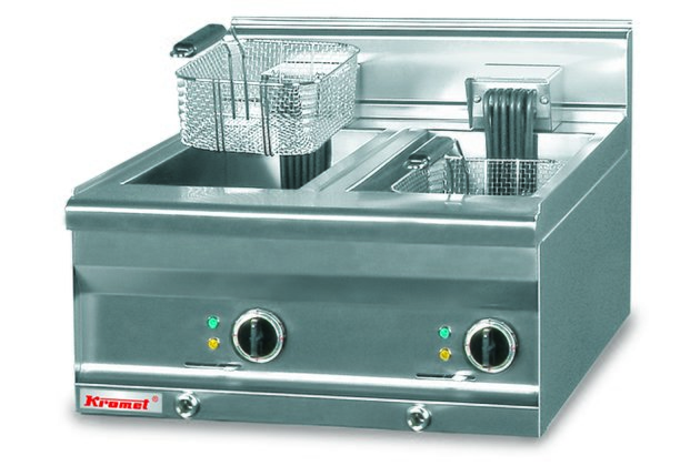 Elektrická fritéza bez podestavby Kromet 700.FE-2x10f