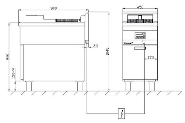 el. fritéza linie 900.FE-182