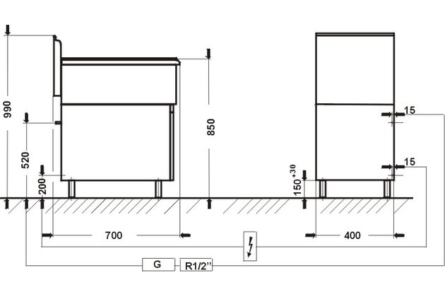 plyn. grilovací deska linie 700.PBG-4002