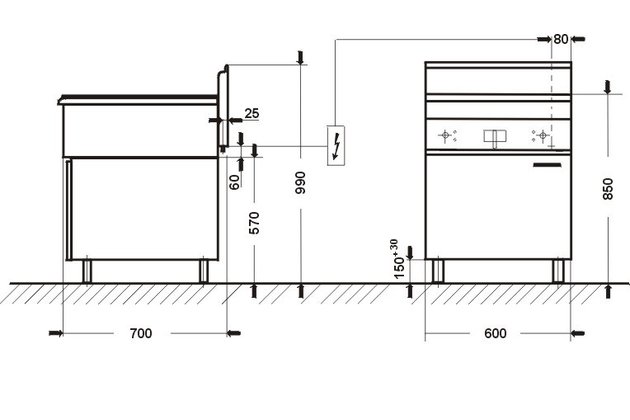 el. grilovací plotna linie 700.PBE-6002