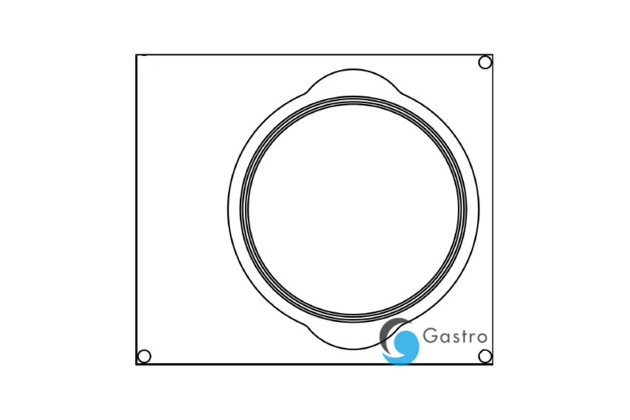 Matrice (rámek) do svářečky PRIMAX - okrouhlá nádoba 165 mm - 227x178mm 