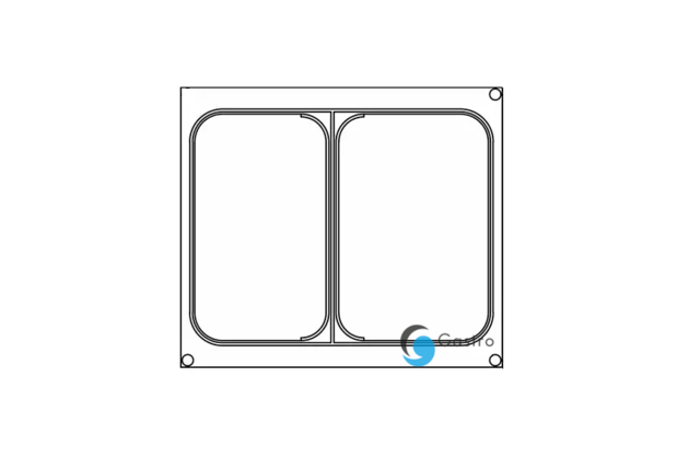 Matrice (rámek) do svářečky PRIMAX- nádoba 227x178mm (dvoudílná)