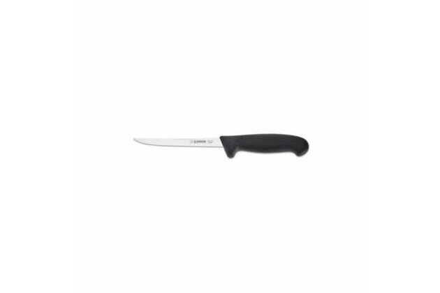 Nůž filetovací se škrabkou 15 cm - černý Nůž filetovací se škrabkou 15 cm - černý