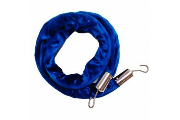 Sametová šňůra - modrá dl.150 cm